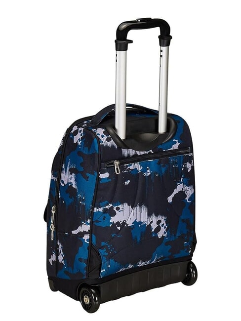 GREENSCREEN Sac &agrave; dos trolley fixe 2 roues camouflage vert - Sacs &agrave; dos &agrave; roulettes