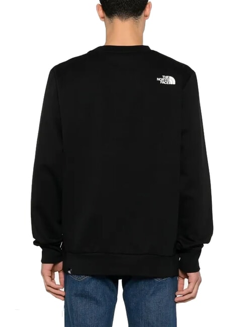 EASY Sweat-shirt à col rond avec maxi logo tnf noir - Pulls molletonnés