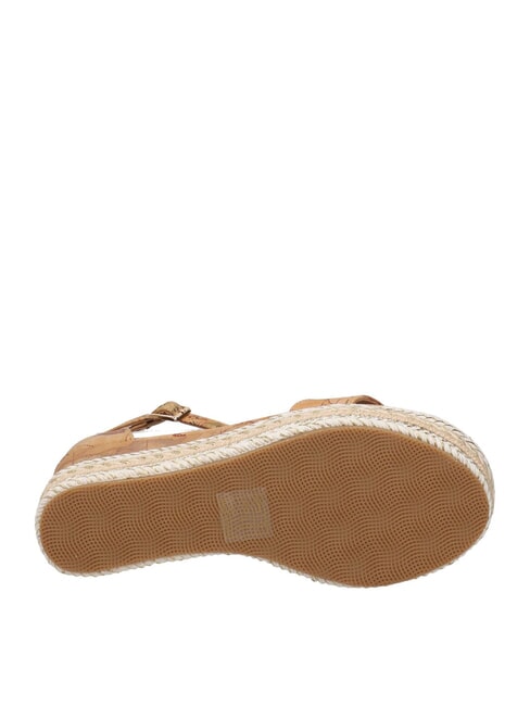 GEO  Sandales compens&eacute;es espadrilles NATUREL - Chaussures Femme