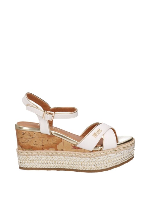 GEO  Sandales espadrilles hautes blanc - Chaussures Femme