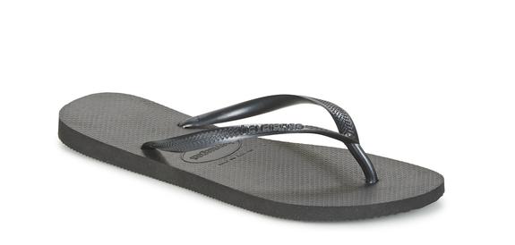 Tongs HAVAINAS SLIM NOIR - Chaussures Femme