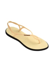 HAVAIANAS LUNA POINT Sandale tongs crème au beurre - Chaussures Femme - 2
