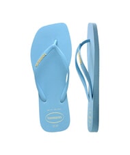 HAVAIANAS SQUARE LOGO Tongs bleu lavande - Chaussures Femme - 4