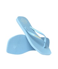 HAVAIANAS SQUARE LOGO Tongs bleu lavande - Chaussures Femme - 5