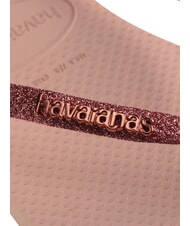 HAVAIANAS SLIM GLITTER II Tongs rose/rose - Chaussures Femme - 4