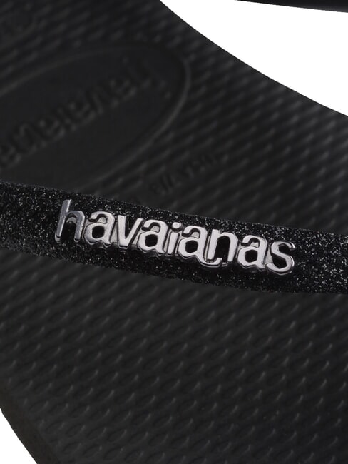 SLIM GLITTER II Tongs noir noir - Chaussures Femme