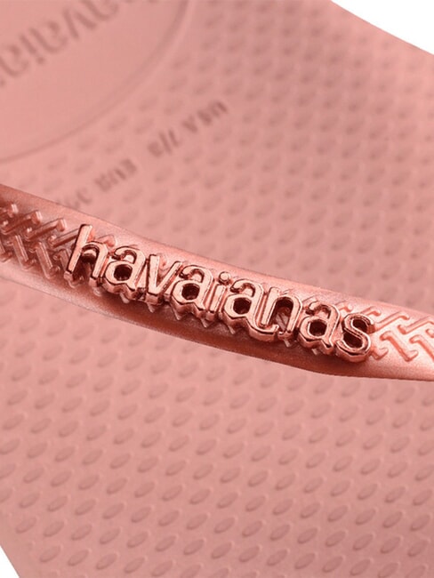 SLIM LOGO Tongs crocus rose/blush doré - Chaussures Femme