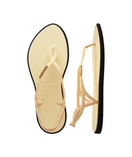 HAVAIANAS LUNA POINT Sandale tongs crème au beurre - Chaussures Femme - 4
