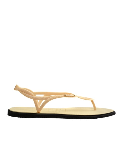 LUNA POINT Sandale tongs crème au beurre - Chaussures Femme