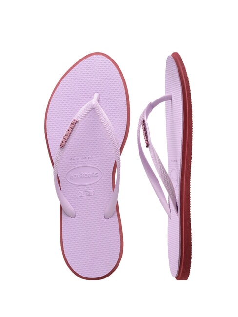 SLIM POINT Tongs amarante - Chaussures Femme