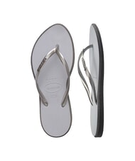 HAVAIANAS SLIM POINT Tongs acier / gris - Chaussures Femme - 4