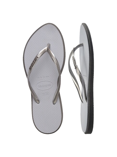 SLIM POINT Tongs acier / gris - Chaussures Femme