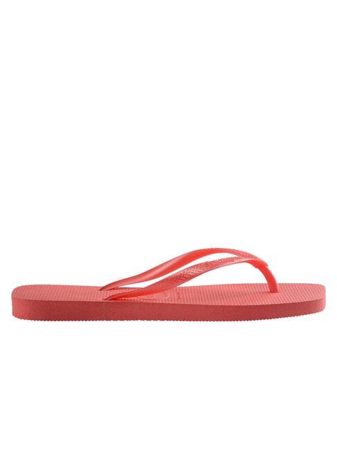 SLIM SQUARE Tongs à bout carré corail tropical - Chaussures Femme