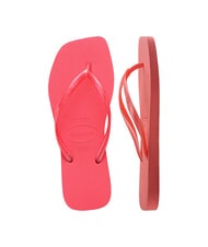 HAVAIANAS SLIM SQUARE Tongs à bout carré corail tropical - Chaussures Femme - 4