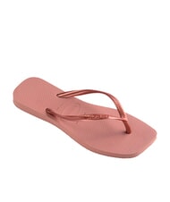 HAVAIANAS SLIM SQUARE Tongs à bout carré CROCUS / ROSE - Chaussures Femme - 2