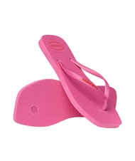 HAVAIANAS SQUARE LOGO Tongs flux rose - Chaussures Femme - 5