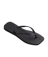 HAVAIANAS SLIM SQUARE Tongs &agrave; bout carr&eacute; NOIR - Chaussures Femme - 2
