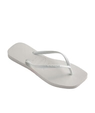 HAVAIANAS SLIM SQUARE Tongs &agrave; bout carr&eacute; blanc - Chaussures Femme - 2