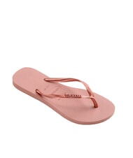 HAVAIANAS SLIM LOGO Tongs crocus rose/blush doré - Chaussures Femme - 2