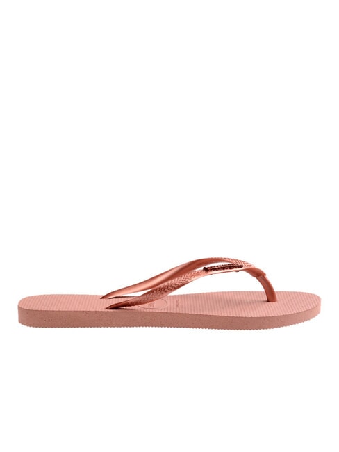 SLIM LOGO Tongs crocus rose/blush doré - Chaussures Femme