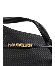 HAVAIANAS SLIM LOGO Tongs or noir - Chaussures Femme - 5