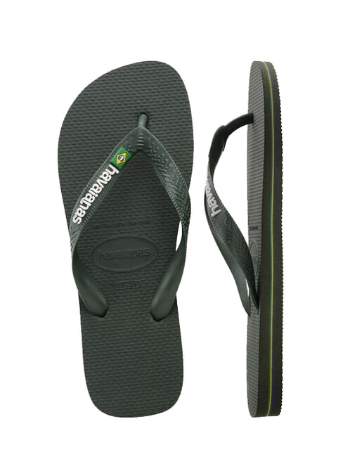 BRASIL LOGO Les tongs pour hommes olives vertes/olives vertes - Chaussures unisexe