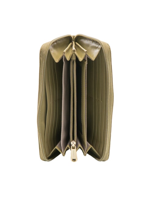 MELLOW  Grand portefeuille en cuir zippé aloès - Portefeuilles Femme