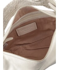 TOSCA BLU BEATRICE Sac en cuir avec poignée tressée blanc ivoire - Sacs pour Femme - 3