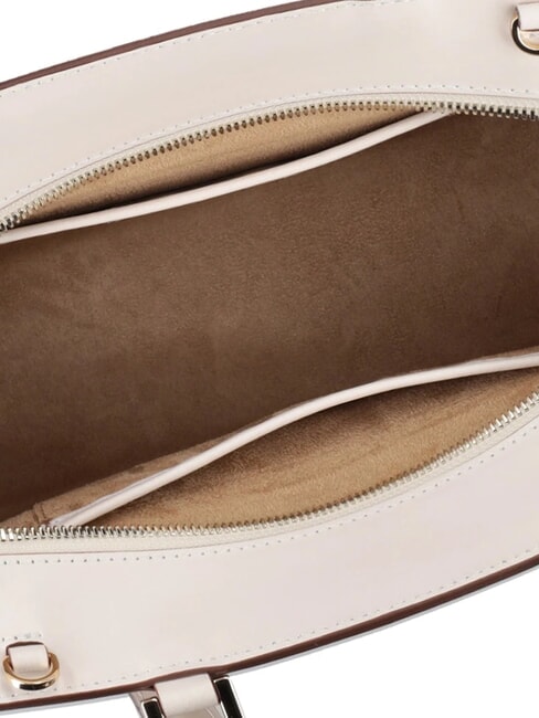 AMELIA Sac à main en cuir avec charme blanc ivoire - Sacs pour Femme