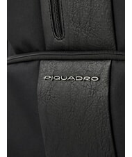 PIQUADRO BRIEF ECOLOGICA TECH Sac à dos en tissu recyclé avec plaque USB et support pour ordinateur portable 15,6" Noir - Sacs à dos pour ordinateur portable - 3