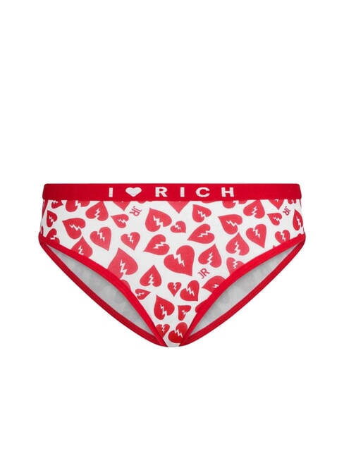 ROY 2 slips taille basse blanc/noir - Slip femme