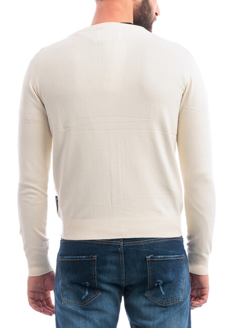 LICONE Cardigan col en V avec boutons blanc d'os - Pulls pour hommes