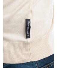 RICHMOND X LICONE Cardigan col en V avec boutons blanc d'os - Pulls pour hommes - 5