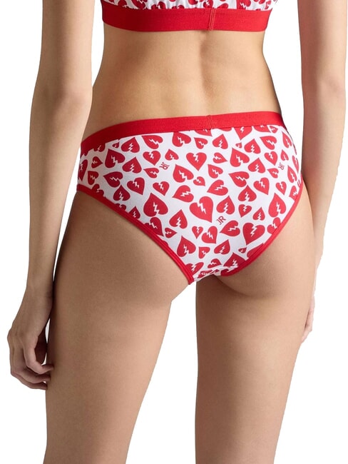 ROY 2 slips taille basse blanc/noir - Slip femme