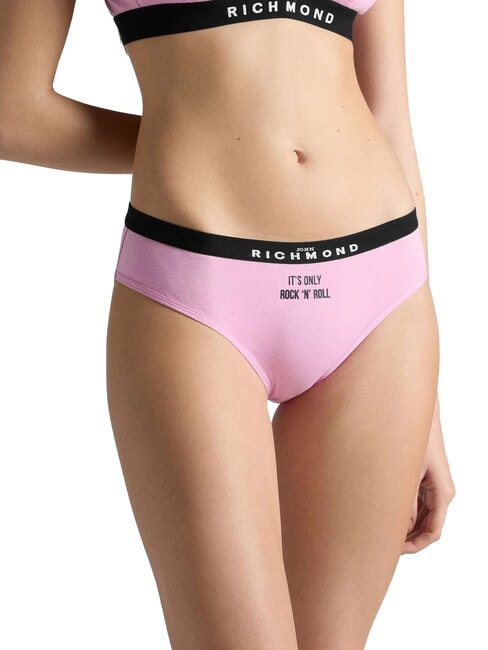 HUITEMA 2 slips rock'n roll noir/rose - Slip femme