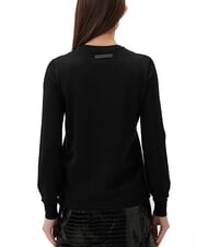 JOHN RICHMOND PARANA Cardigan ras du cou en lurex noir2 - Chandails pour femmes - 2