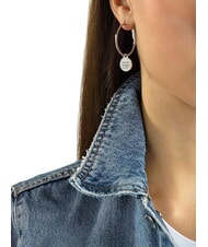 GUESS HULA HOOPS Boucles d'oreilles créoles à breloques - Boucles d'oreilles