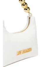 LOVE MOSCHINO CHAIN Mini sac à main, avec bandoulière blanche - Sacs pour Femme - 5