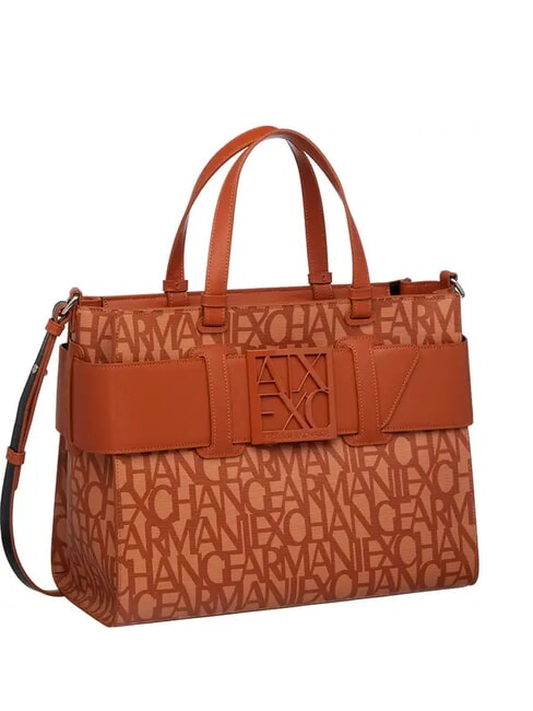 LOGO ALL OVER Sac à main avec bandoulière came. roses/voiture. café - Sacs pour Femme