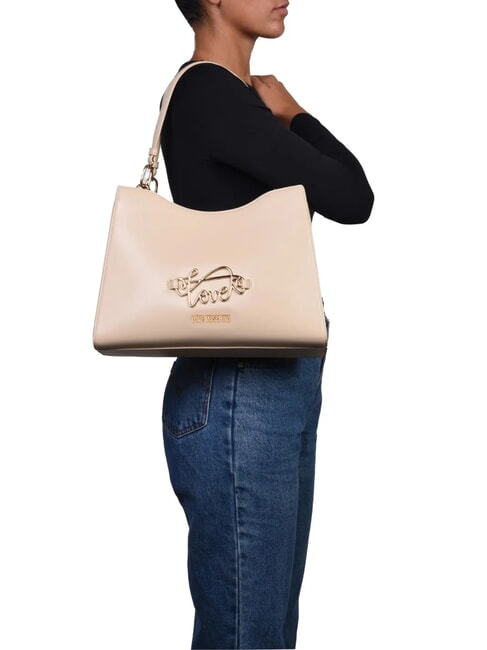 CURSIVE L Sac à bandoulière beige - Sacs pour Femme