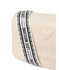 LOVE MOSCHINO MADE WITH LOVE Sac à bandoulière Ivoire - Sacs pour Femme - 3