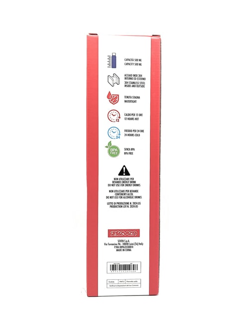 TECH LINE Bouteille d'eau thermale 500 ml gris - Bouteilles thermiques