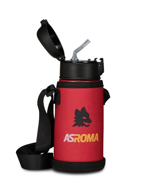 AS ROMA Bouteille d'eau thermale 460 ml avec porte-bouteille Noir - Bouteilles thermiques