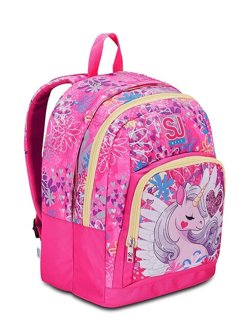 ADVANCED UNICORN LED Sac à dos à deux compartiments FORÊT RAYÉE NOIRE - Sacs à dos pour l'École & les Loisirs