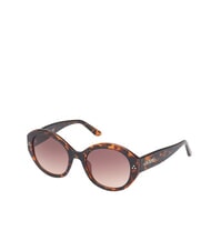 GUESS ROUND Lunettes de soleil havane foncé/marron dégradé - Lunettes femme - 2