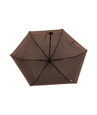 FERRÈ MINI Parapluie manuel coupe-vent cravate marron 03 - Parapluies - 5