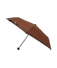 FERRÈ MINI Parapluie manuel coupe-vent cravate marron 01 - Parapluies - 3
