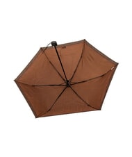 FERRÈ MINI Parapluie manuel coupe-vent cravate marron 01 - Parapluies - 5