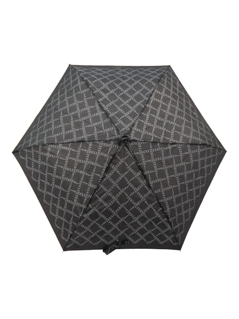 LOGO ALL OVER Mini parapluie manuel noir01 - Parapluies