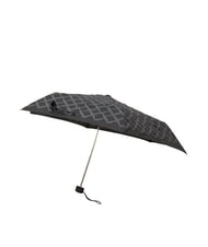 FERRÈ LOGO ALL OVER Mini parapluie manuel noir01 - Parapluies - 3